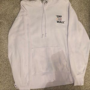 UNISEX Vans “off the wall” white hoodie